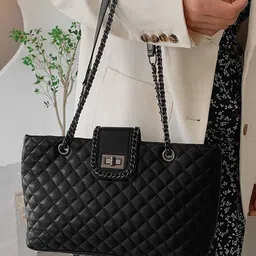 CORSICA Women Textured Oversized Bucket Sling Bag with Quilted-picture-20