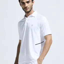 DOMIN8 Men Solid Polo Collar T-shirt image 2