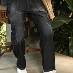 Campus Sutra Men Comfort Relaxed Fit Mid-Rise Heavy Fade Cotton Stretchable Jeans-image-68
