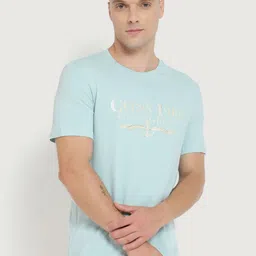 GUESS Men Typography Printed Applique Slim Fit T-shirt-picture-50
