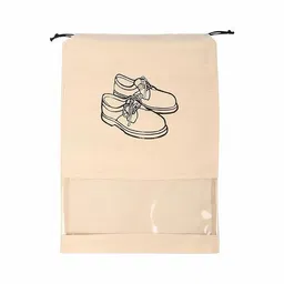 stylbase Shoe Bag for Travel & Storage Travel Organizer for Women & Men Travel Accessories Shoe Organizer Shoe Bags Pouches Travel Shoe Cover (Shoe Cover Beige 2) image 2