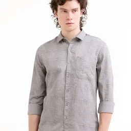 Estilocus Men Standard Fit Ethnic Motifs Printed Spread Collar Cotton Casual Shirt-image-12