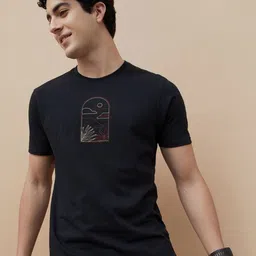 Fame Forever by Lifestyle Men Typography Printed Applique T-shirt image 1
