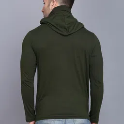 WOOSTRO Men Hooded Slim Fit T-shirt with Mask image 2