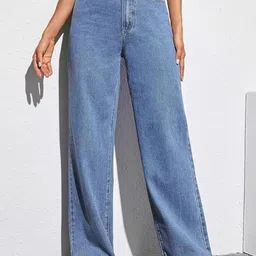 RIVI Women Jean Boyfriend Fit High-Rise Light Fade Stretchable Jeans-image-61
