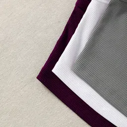 BAESD Pack Of 3 Ribbed Round Neck Sleeveless Tank Crop Top image 2