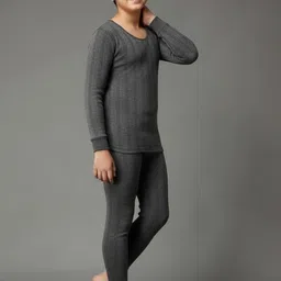 UNDERLOOP Boys Cotton Round Neck Thermal Set-picture-50