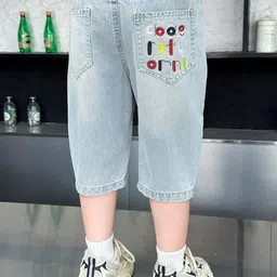 StyleCast x Revolte Boys Regular Fit Mid-Rise Denim Shorts image 2