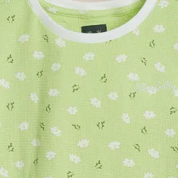 Allen Solly Junior Girls Printed Pure Cotton T-shirt image 4