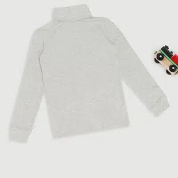 Pantaloons Junior Girls Ribbed High Neck Thermal Top-image-29