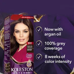 Queue Koleston Intense Hair Color - 100 ml - Dark Brown - 303/0 image 3