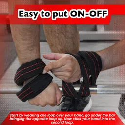 leosportz Weight lifting with foam handle provide extra stability to your wrist and palm Wrist Support image 2