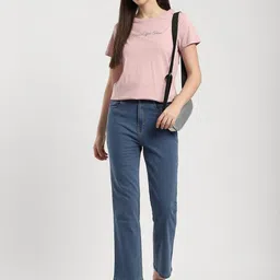 R&B Women Slim Fit High-Rise Coated Stretchable Jeans image 4