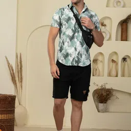 TANDUL Smart Fit Abstract Printed Spread Collar Casual Shirt image 5