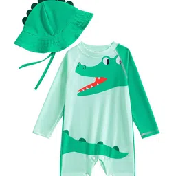 StyleCast x Revolte Boys Printed Round Neck Swimming Dress With Cap-picture-25