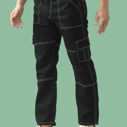 Linaria Men Classic Regular Fit Mid Rise Clean Look Jeans-image-46