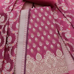 Soch Chanderi Unstitched Dress Material image 1