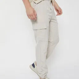 max Men Regular Fit Mid Rise Cargos image 4