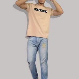 Greylongg Typgraphy Printed Cotton T-shirt image 2