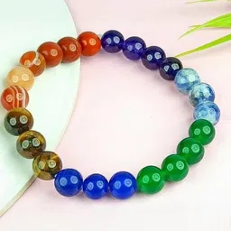 Divine souvenirs Unisex Artificial Beaded Elasticated Bracelet-picture-33
