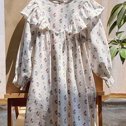 LULU & SKY Floral Print Flutter Sleeve Dress-picture-32