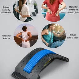 king of bihar Lumbar Back Stretcher Device for Pain Relief v Back / Lumbar Support image 4