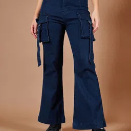 The Roadster Lifestyle Co Sunrise Glow Bootcut Jeans-image-79