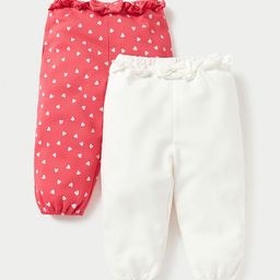 Juniors by Babyshop Girls Pack Of 2 Cotton Mid Rise Joggers-picture-22