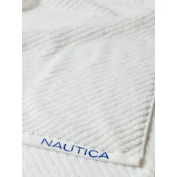 nautica accessories Nautica Fluffy Zero Twist 100% Cotton Towel -2Pc Hand Towel Solid-White image 5