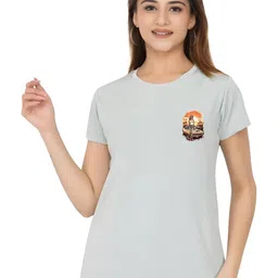 CORSICA Women Printed Pockets T-shirt-image-92