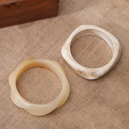 Niska Set Of 2 Textured Bangles image 2