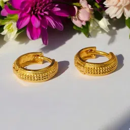 SHREE KRISHNA SHOPPING Unisex Gold-Plated Brass Earrings-picture-29