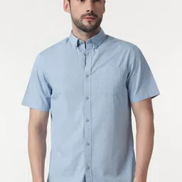 Marks & Spencer Men Button-Down Collar Abstract Printed Cotton Casual Shirt-picture-38