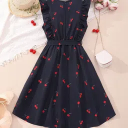 YK Print Fit & Flare Maxi Dress image 2