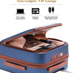 FUR JADEN Set Of 2 Textured Hard-Sided Trolley Bag- 110 L image 5