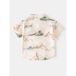 LULU & SKY Boys Graphic Printed Slim Collar Casual Shirt image 2