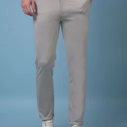 Crimsoune Club Men Solid Smart Slim Fit Chinos Trousers-picture-30