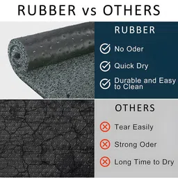 Kuber Industries Grey Water Absorbing Door Mat image 5