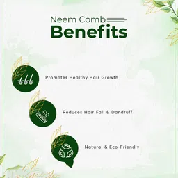 Ayurveda Amrita Organic Twin Tooth Neem Wooden Comb image 4