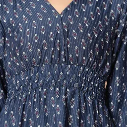 Femvy Print Crepe Fit & Flare Maxi Dress image 2