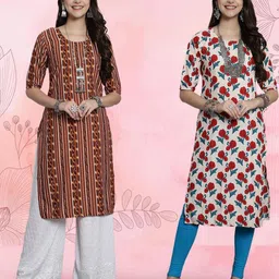 Ethnic basket Women Multicoloured Kurtas-picture-20