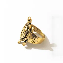 Vaiseema Unisex Gold-Plated Ring-image-33