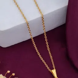 SZN Elegent Set Of 2 Gold-Plated Star Shaped Pendants With Chains image 2