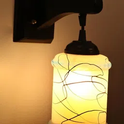 SOMIL Blue Glass Cylinder Printed Wall Lamps-picture-23