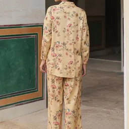 NAAV Printed Pure Cotton Shirt & Trouser Co-Ord Set image 3