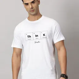 LEON Typography Printed Round Neck Cotton T-shirt-picture-56