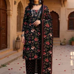 SZN Women Printed Straight Kurta Sets With Dupatta-picture-23