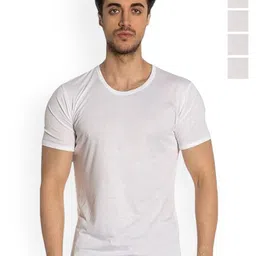 OTOMAN Pack Of 5 Bamboo Cotton Undershirt Vests-picture-30