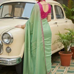 JANOI Silk Blend Saree image 2