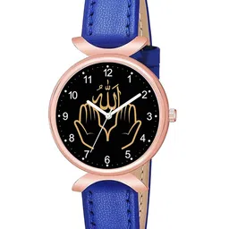 Gopal Shopcart Unisex Leather Straps Analogue Watch C37RG-Islamic-NUM03-BLU-L-W_SH-picture-34